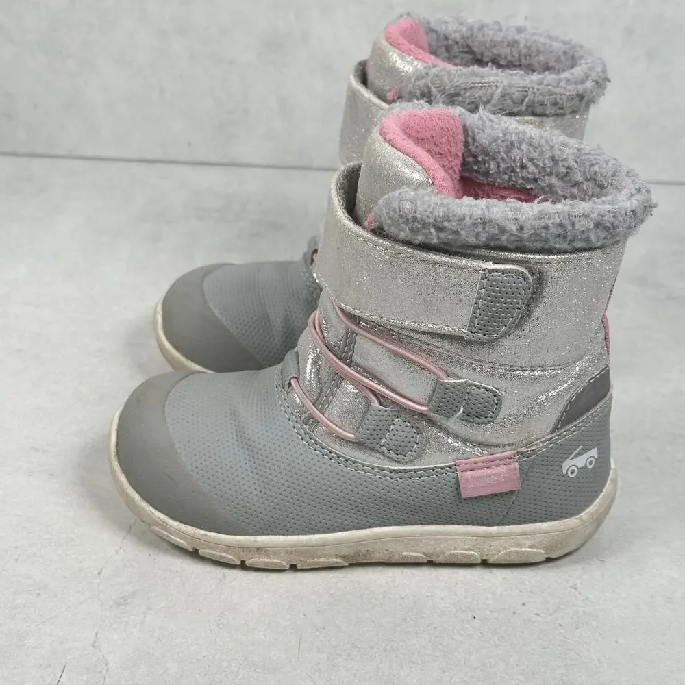 See Kai Run Boots Girls Size 10 Gray Silver Thinsulate Insulated Water Resistant